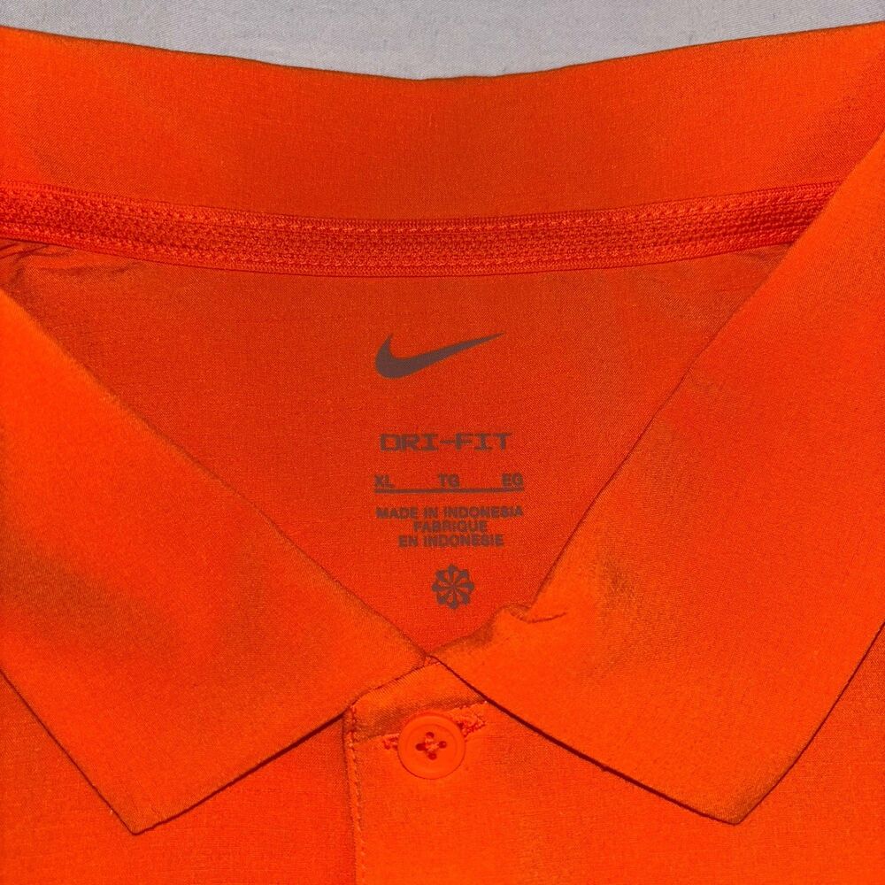 Nike Dri-Fit OSU Oklahoma State Cowboys Orange Polo Shirt Men’s XL - Picture 2 of 6